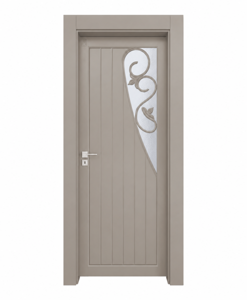 BY-4041V Porte intérieure laqué Vitrée